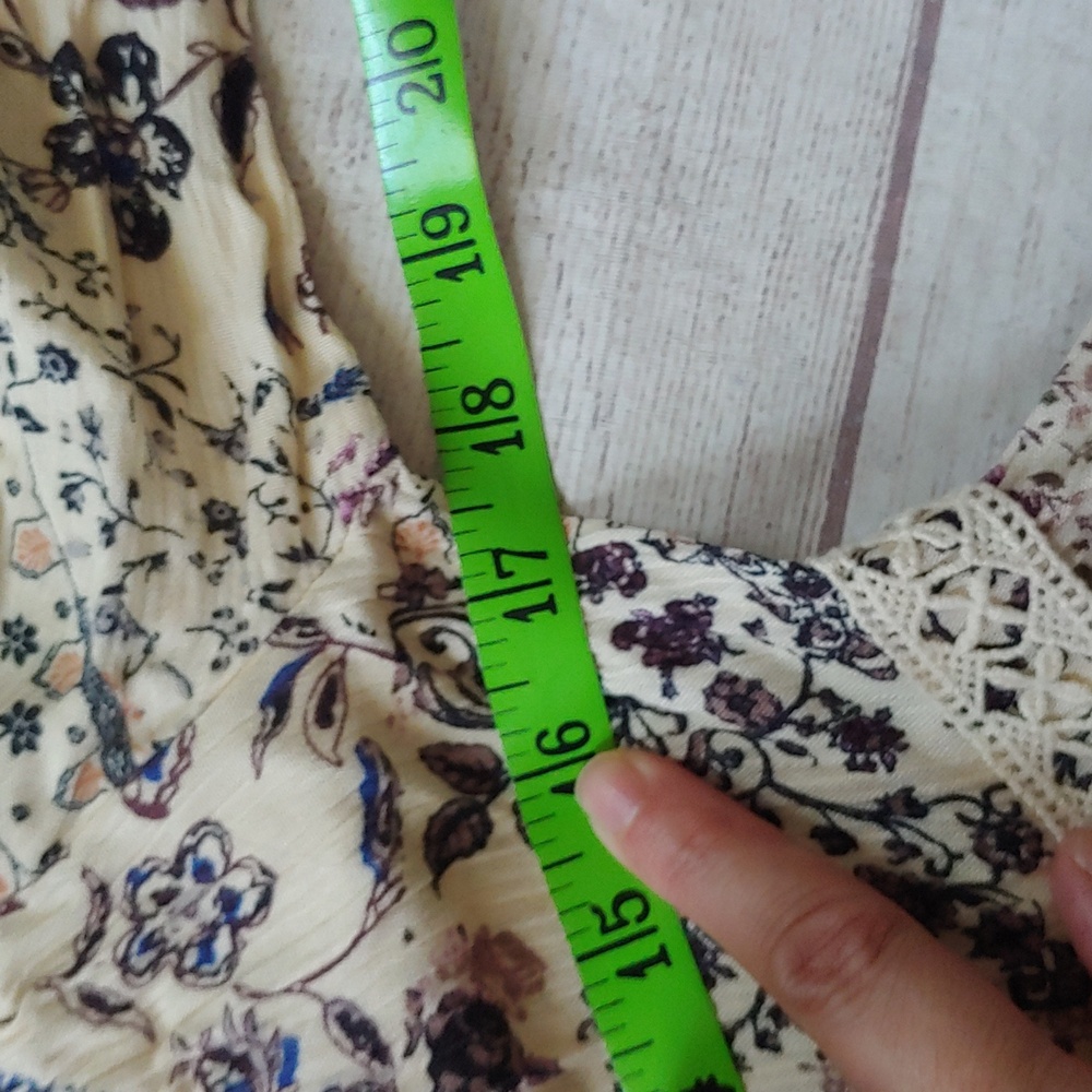 Knox Rose Floral Tiered Dress Bell Sleeve Cottagecore Boho - Picture 8 of 10
